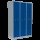 Korpus: RAL 7035 Lichtgrau/ Türen: RAL 5010 Enzianblau