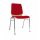 Frame in RAL 9005 jet black/seat cover in red
