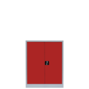 Metallschrank abschließbar 100x80 rot