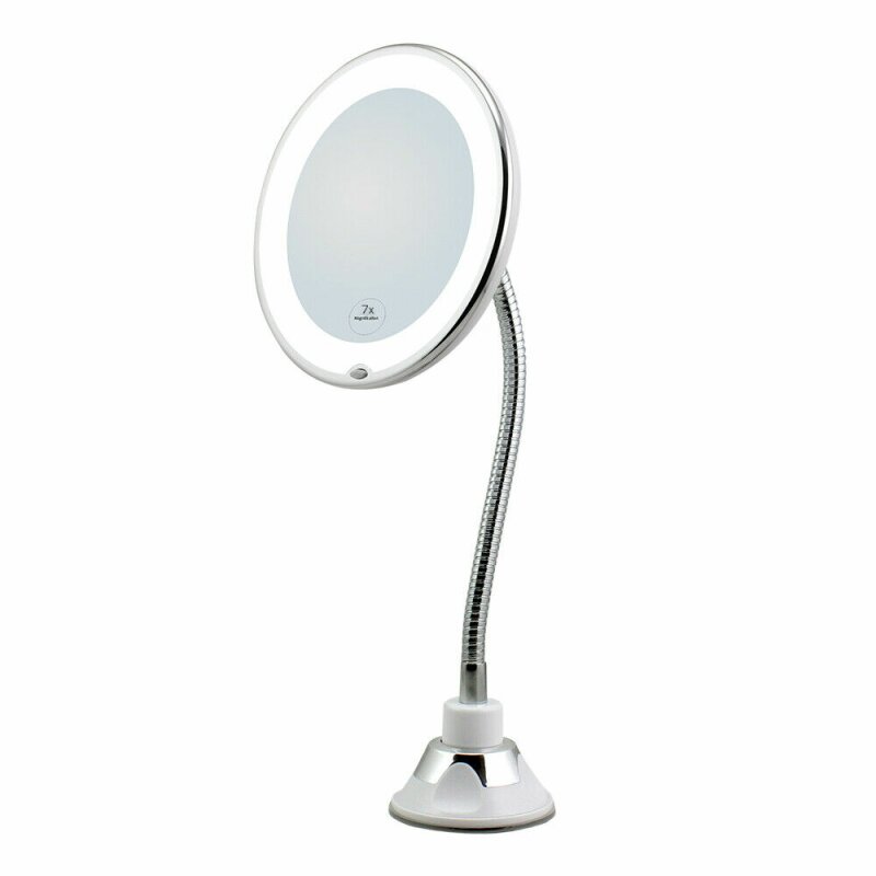 Neue Kosmetikspiegel 7 Zoom Schminkspiegel LED Rasierspiegel Beleuchtet Make up 