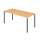 Schreibtisch Yale - 680-820 mm höhenverstellbar - B 1800 mm - 4-Fuß - graphit/buche