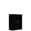 Metallschrank abschlie&szlig;bar 100x80 schwarz