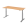 E-Tisch Basel - elektr. höhenverstellbar - Bluetooth - T-Fuß - B 1800 mm - graphit/buche