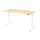 E-Tisch Basel - elektr. höhenverstellbar - Bluetooth - T-Fuß - B 1800 mm - weiß/ahorn