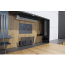 Wandschreibtisch Small Office - graphit/asteiche