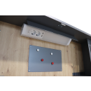 Wandschreibtisch Small Office - graphit/asteiche