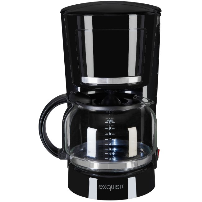 Kaffeemaschine - 1,25 L - 12 Tassen - 870 Watt - schwarz