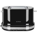 2-Scheiben-Toaster - Höhenlift - 7 Bräunungsstufen - schwarz/edelstahl