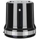 2-Scheiben-Toaster - Höhenlift - 7 Bräunungsstufen - schwarz/edelstahl