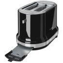 2-Scheiben-Toaster - Höhenlift - 7 Bräunungsstufen - schwarz/edelstahl