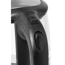 Wasserkocher - 2 L - 360° drehbar - kabellos - schwarz/Glas