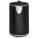 Wasserkocher - 1,0 L - Cool Touch - 360° drehbar - kabellos - schwarz/chrom