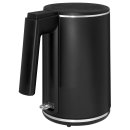 Wasserkocher - 1,0 L - Cool Touch - 360&deg; drehbar - kabellos - schwarz/chrom