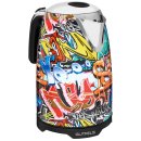 Wasserkocher im Graffiti Look - 1,7 L - 360° drehbar - kabellos