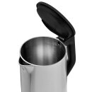 Wasserkocher - 1,5 L - Cool Touch - 360&deg; drehbar - kabellos - schwarz/edelstahl