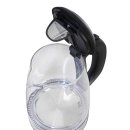 Wasserkocher - 1,7 L - 360° drehbar - kabellos - schwarz/edelstahl/Glas