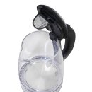 Wasserkocher - 1,7 L - 360&deg; drehbar - kabellos - schwarz/edelstahl/Glas