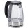 Wasserkocher - 1,7 L - 360° drehbar - kabellos - schwarz/edelstahl/Glas