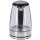 Wasserkocher - 1,7 L - 360° drehbar - kabellos - schwarz/edelstahl/Glas