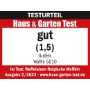 Waffeleisen f&uuml;r 2 Belgische Waffeln - 5 Programme - Display - edelstahl