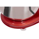 Küchenmaschine - 5 L Edelstahlschüssel - 1200 Watt - GS-geprüft - rot