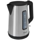 Wasserkocher - 1,7 L - 360° Basissockel - Kabelaufwicklung - schwarz/edelstahl