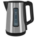 Wasserkocher - 1,7 L - 360° Basissockel - Kabelaufwicklung - schwarz/edelstahl