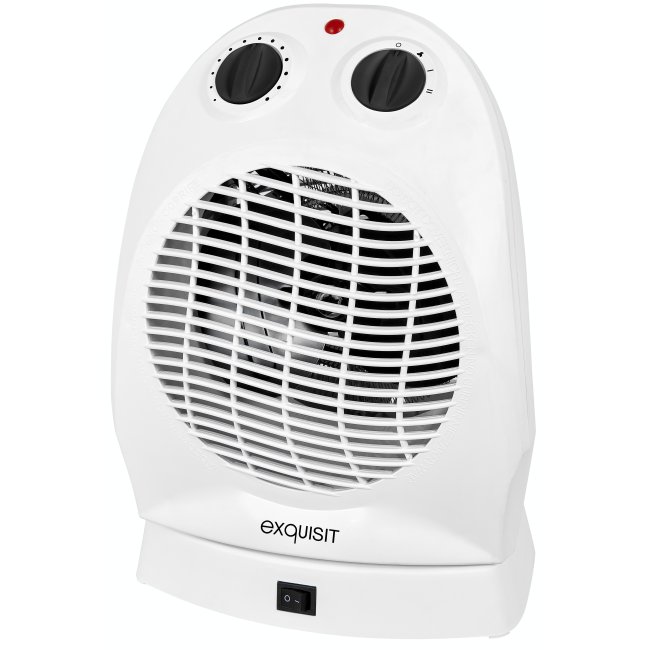 Heizlüfter - 2 Heizstufen 1000/2000 W - GS-geprüft - weiß