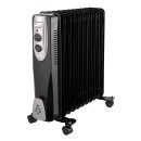 Radiator - 11 Rippen - 3 Heizstufen - max. 2500 W - GS-geprüft - schwarz
