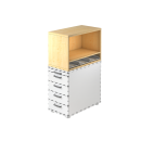 Aufsatzregal aus Holz - für System Standcontainer -...