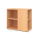 System Anstellcontainer - 2 Fachböden - 1 Mittelwand - buche