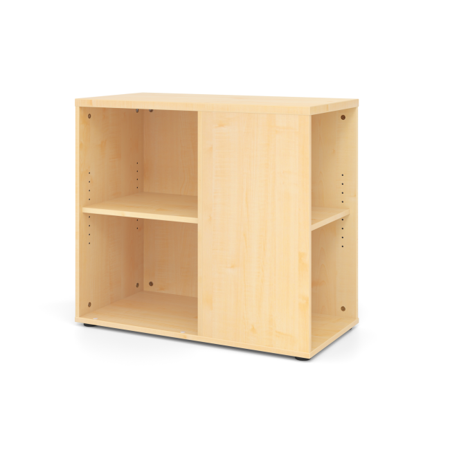 System Anstellcontainer - 2 Fachböden - 1 Mittelwand - ahorn