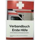 Verbandbuch DIN A 5 Verbandsbuch BGV A5 &sect;16 Erste Hilfe Buch 40Seiten Ersthelfer