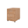 Rollcontainer aus Holz - 4 Schubladen - ohne Schloss - Bogengriff Kunststoff - nussbaum