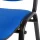 Besucherstuhl gepolstert - schwarz/blau