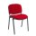 Besucherstuhl Stapelstuhl gepolstert Warteraumstühle Büromöbel stapelbar rot/red  220203