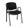 Besucherstuhl mit Armlehnen Stapelstuhl gepolstert stapelbar schwarz/ black 220210