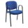 Besucherstuhl mit Armlehnen Stapelstuhl gepolstert Warteraumstühle Büromöbel stapelbar blau/ blue 220211