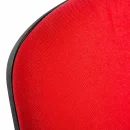 Besucherstuhl mit Armlehnen Stapelstuhl gepolstert Warteraumst&uuml;hle B&uuml;rom&ouml;bel stapelbar rot/red 220213