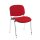 Besucherstuhl verchromt Konferenzstühle Stühle Warteraumstühle Büromöbel stapelbar chrom/rot 220223