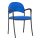 Besucherstuhl mit geschwungenen Armlehnen Konferenzstühle Warteraumstühle Büromöbel blau 220351