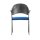 Besucherstuhl mit geschwungenen Armlehnen Konferenzstühle Warteraumstühle Büromöbel blau 220351