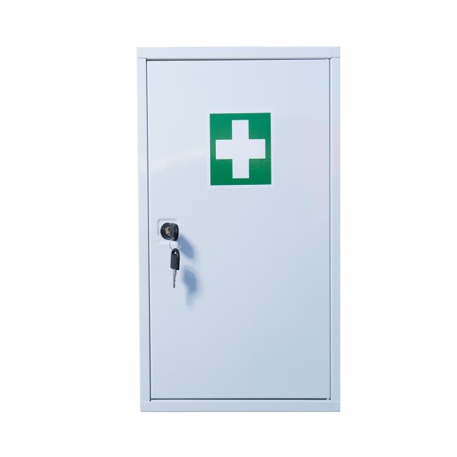Stahl Verbandschrank mit Verbandmaterial DIN 13157 Erste...