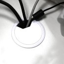 Kabeldurchlassdose Ø 60 mm, PVC schwarz