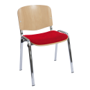 Besucherstuhl abgepolstert Objektstuhl Stapelstuhl...