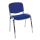 Gepolsterter Besucherstuhl, Buche Schichtholz, chrom/blau