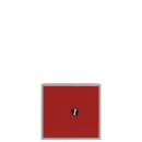 Metallschrank abschließbar 75x80 rot