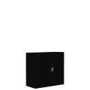 Metallschrank abschlie&szlig;bar 75x80 schwarz