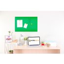 Ab jetzt sind wichtige Nachrichten an Ihre Familienmitglieder auffindbar und bekommen jetzt in Ihrem Zuhause einen passenden Platz. Unsere Glas- Magnettafeln haben eine moderne Optik. 
Ma&szlig;e: 1000 x&nbsp;600 x 4mm, Farbe:&nbsp;Gr&uuml;n, Material: Sicherheitsglas 
ansprechendes Design, zum Anheften von Notizzetteln (inkl. 3 Magnete) -zum Beschreiben mit dem Whiteboardmarker (1x inklusive), wird leicht mit einem Lappen oder dem Schwamm von der R&uuml;ckseite des Stifthalters gereinigt, im Glas integrierter Magnetschwamm zum Anheften von spezial Magneten.