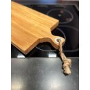 Schneidebrett Servierbrett aus Mango-Holz mit Griff Gr. XL 58cm x 26,5 x 3,5 Länge mit Griff 406213